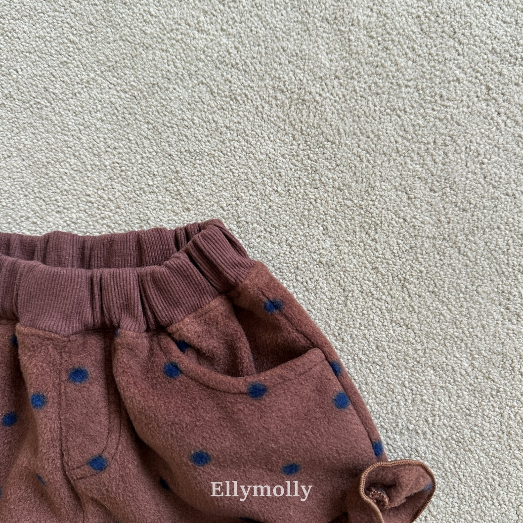 ［ELLY MOLLY］Dot frill pants