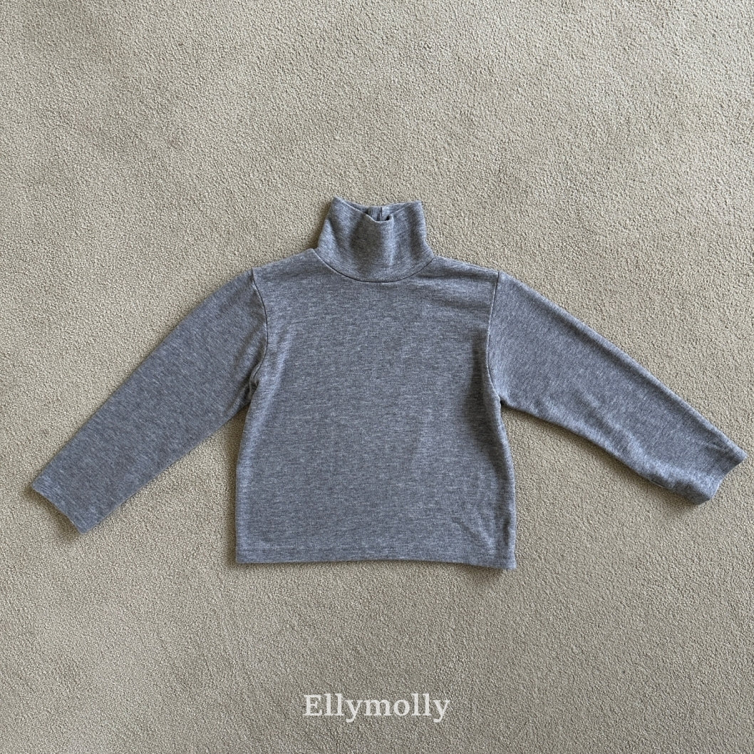 ［ELLY MOLLY］Snow warm turtleneck tee