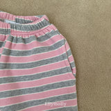 ［ELLY MOLLY］Gray heart jogger pants