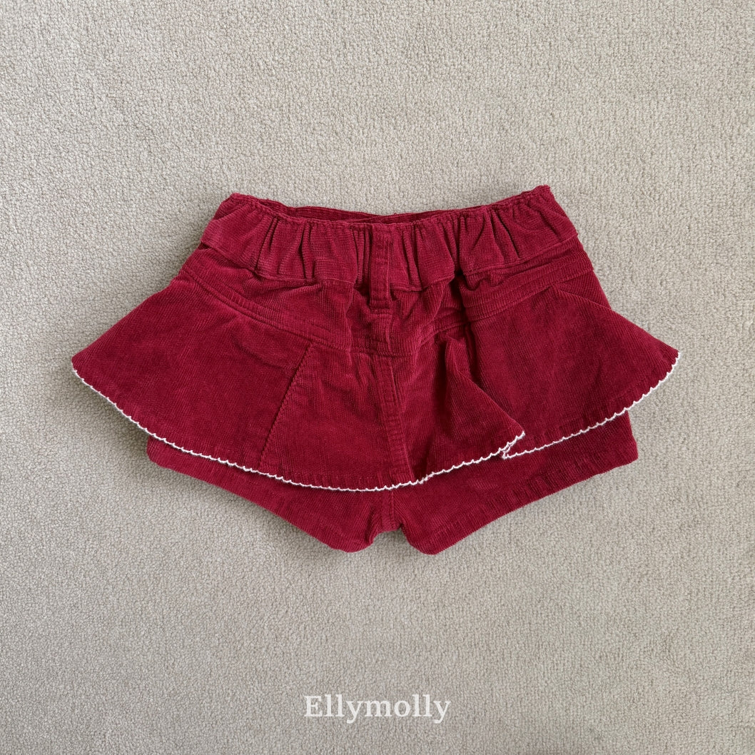 ［ELLY MOLLY］Rossy frill mini pants