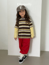 ［ELLY MOLLY］Campus layered tee