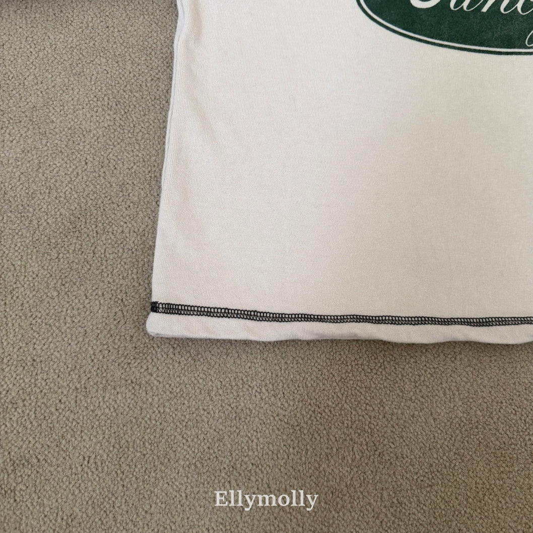 ［ELLY MOLLY］Fancy boxy tee