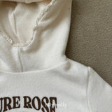 ［ELLY MOLLY］Rose frill hoodie