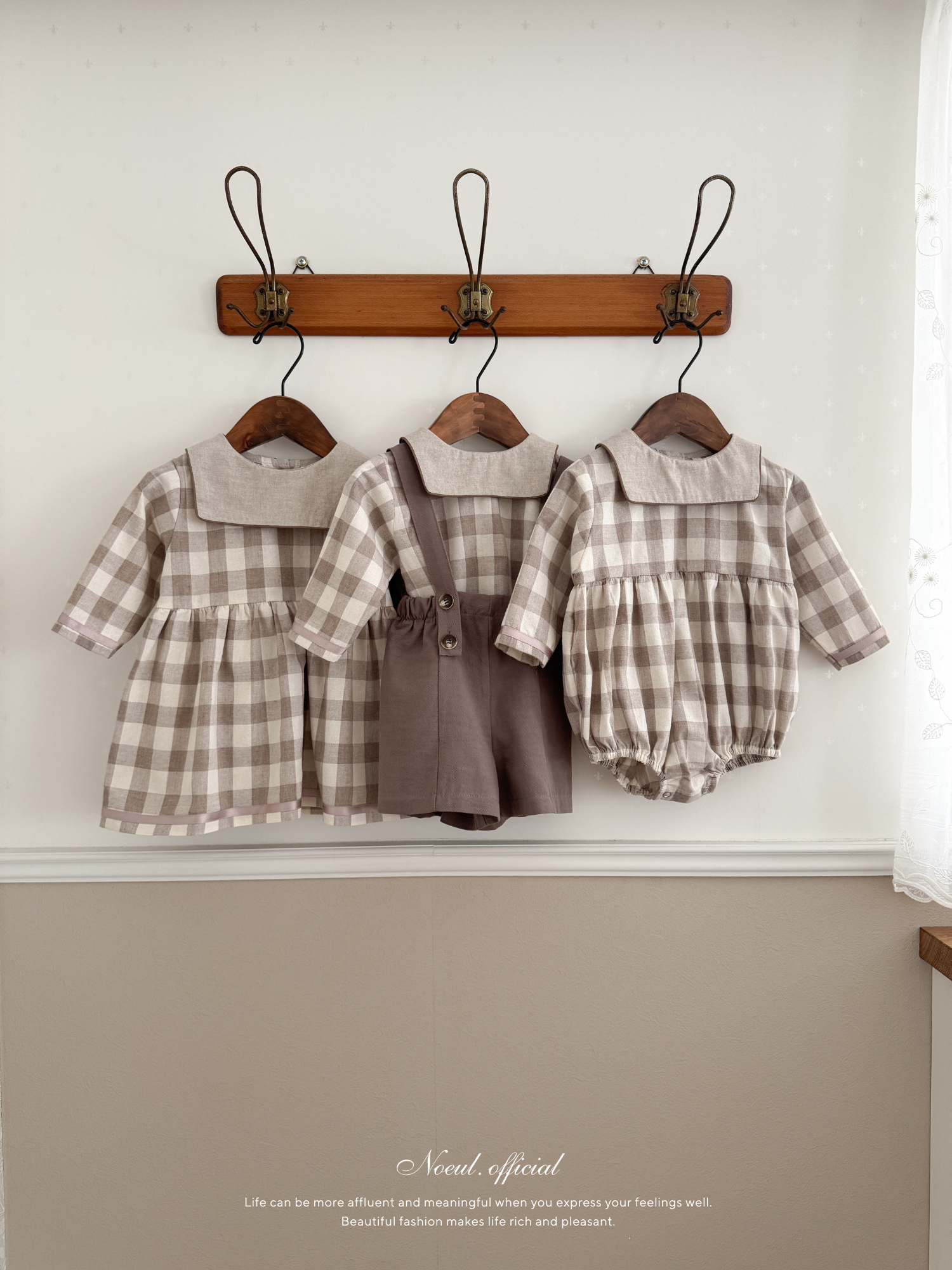 Bonbon check rompers