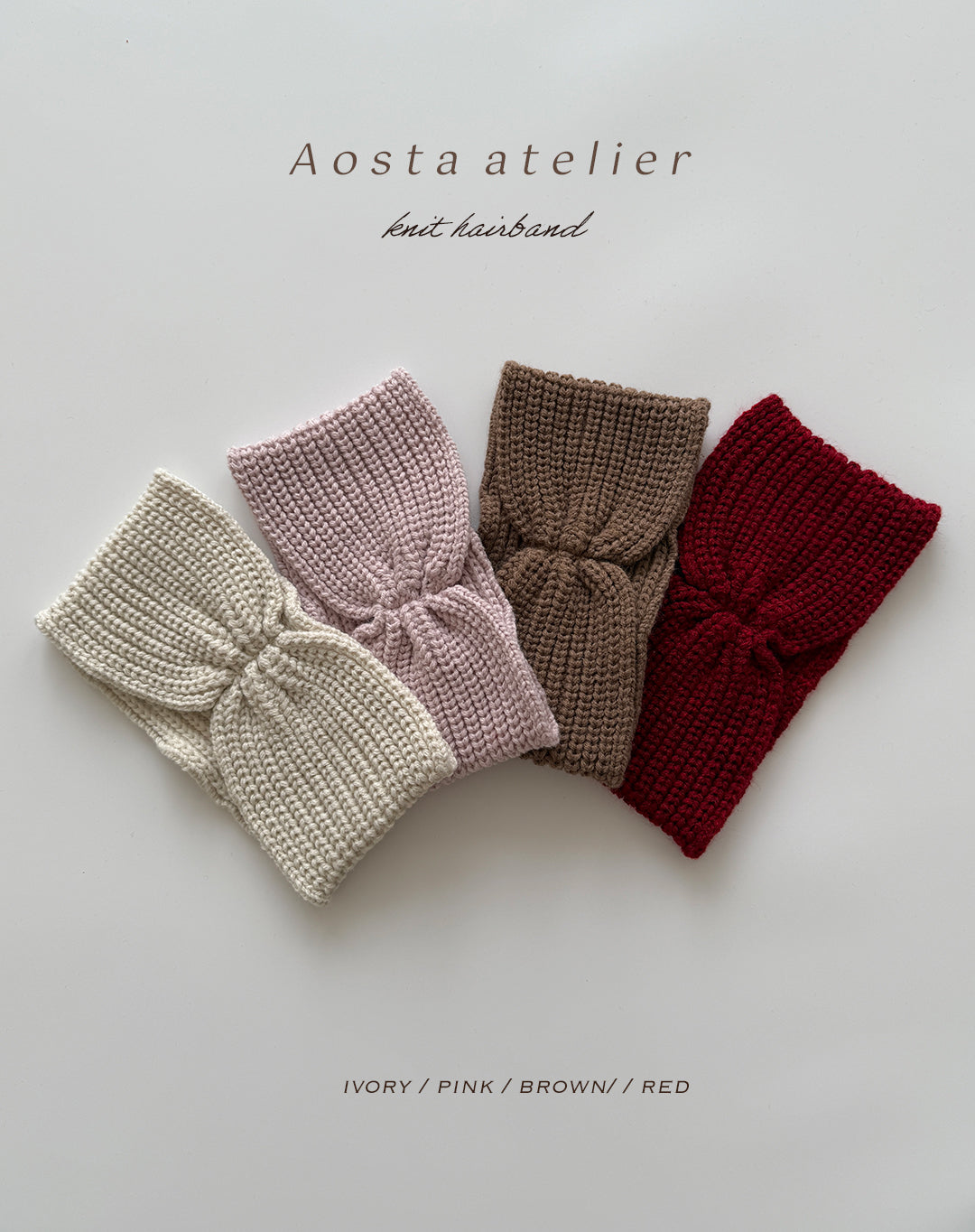 ［Aosta］Knit hairband