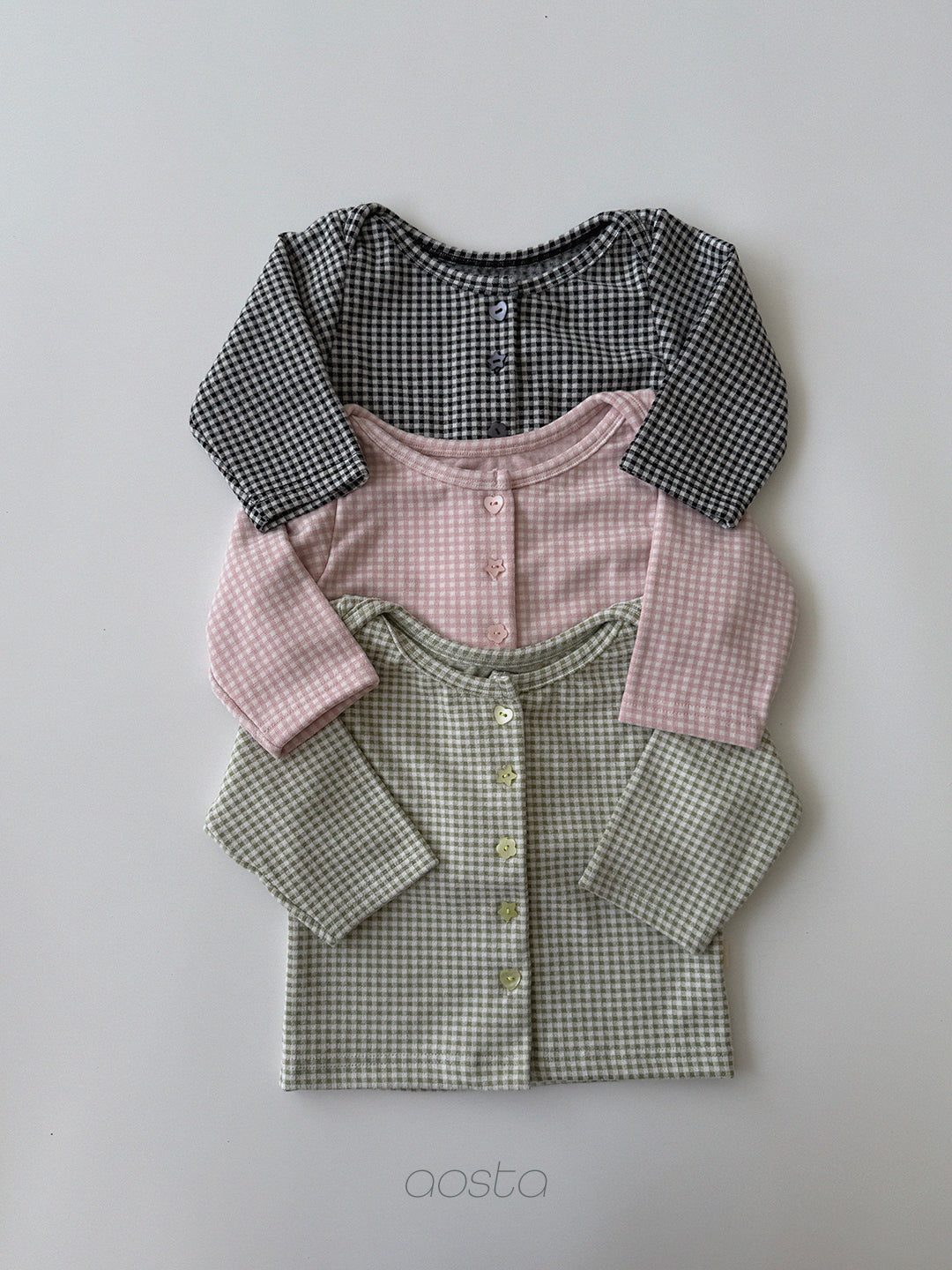 ［Aosta］Kiki Check Cardigan