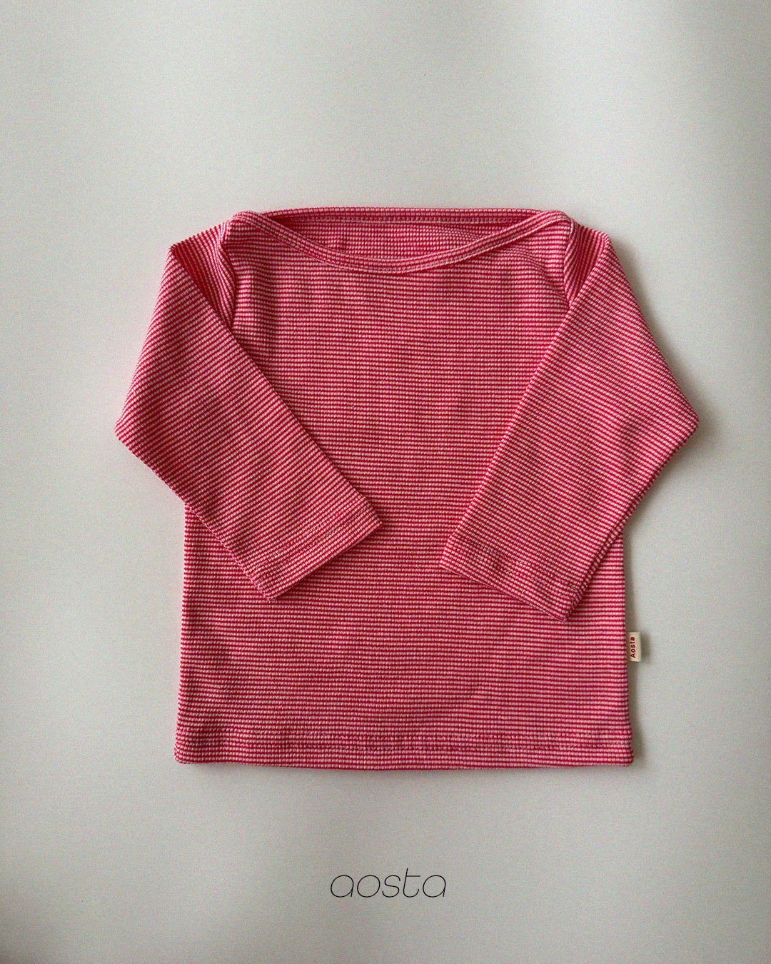 ［Aosta］Boat Neck Tee