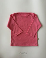 ［Aosta］Boat Neck Tee