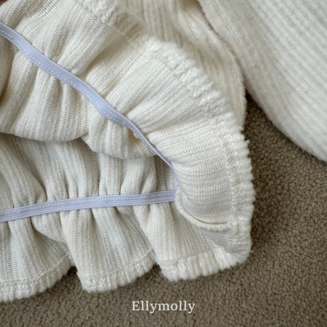 ［ELLY MOLLY］Honey round collar blouse