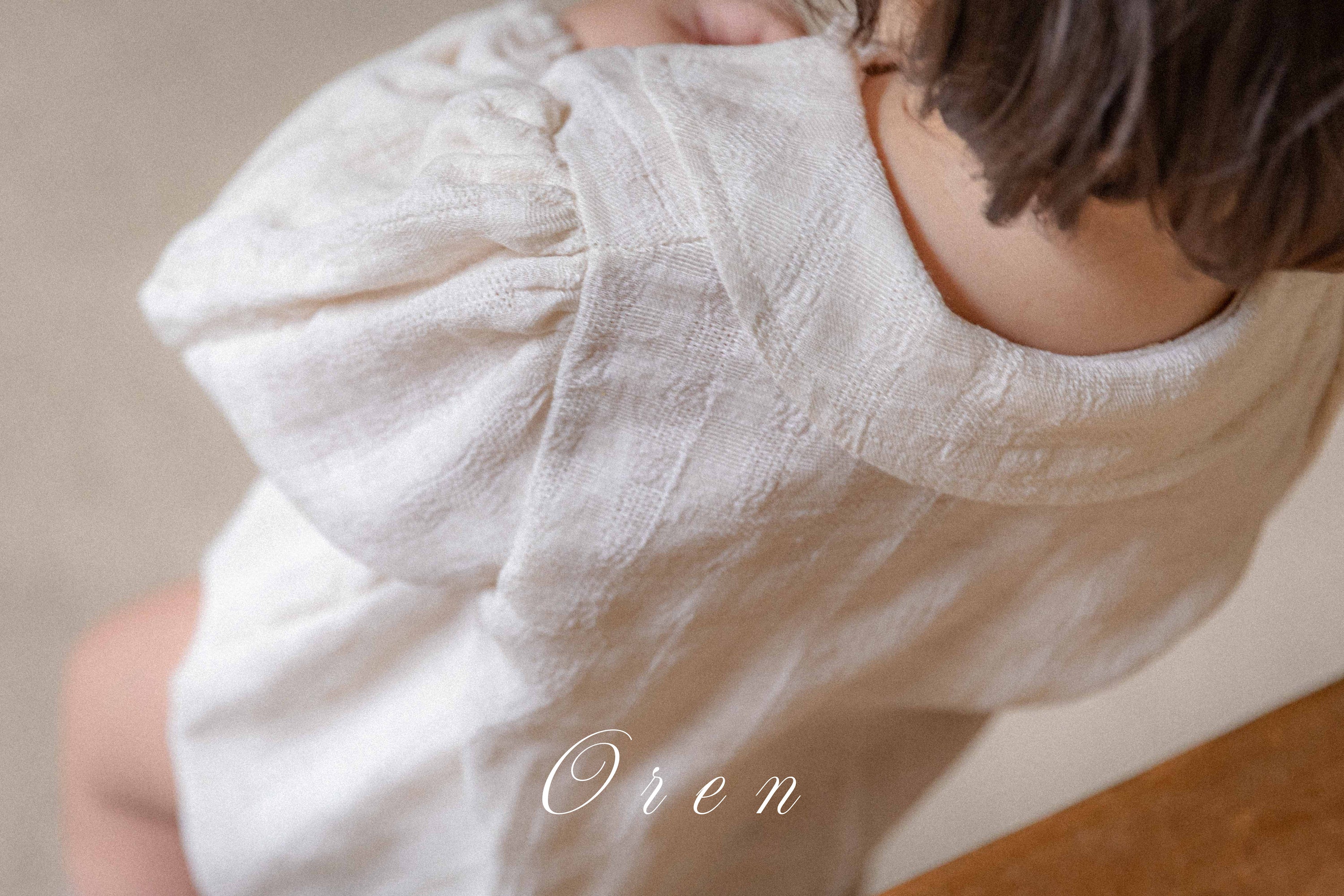 ［OREN］Nunu jacquard double rompers