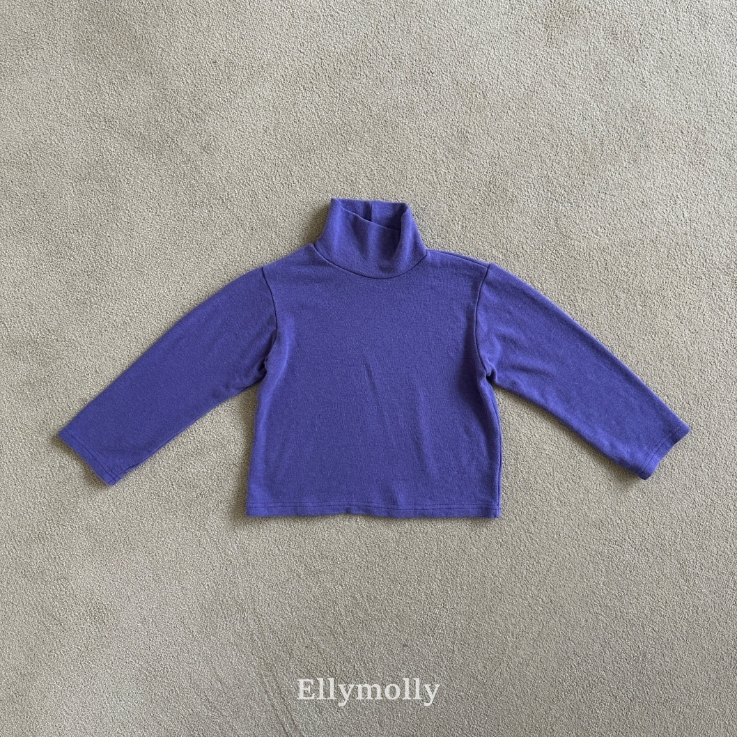 ［ELLY MOLLY］Snow warm turtleneck tee