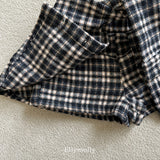 ［ELLY MOLLY］Miso check wrap pants