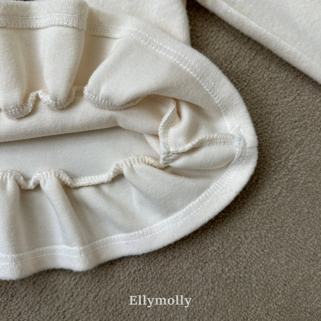 ［ELLY MOLLY］Rose frill hoodie