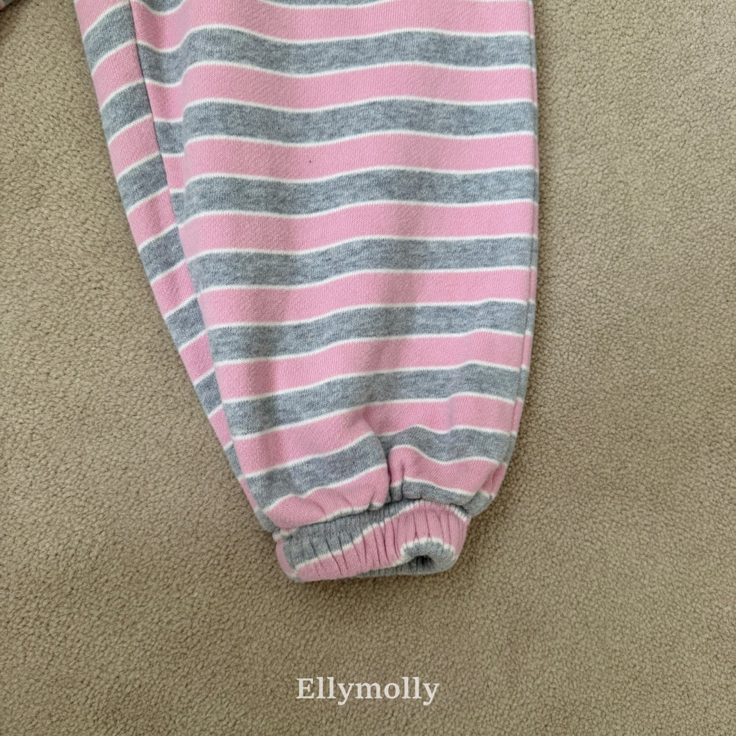 ［ELLY MOLLY］Gray heart jogger pants