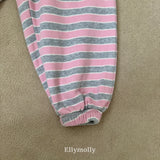 ［ELLY MOLLY］Gray heart jogger pants