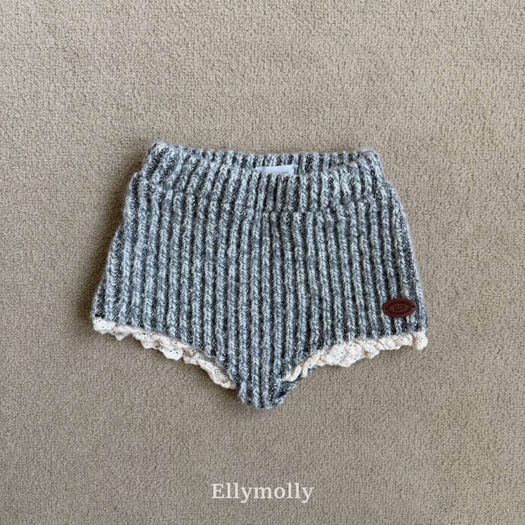 ［ELLY MOLLY］Muffin wool knit pants