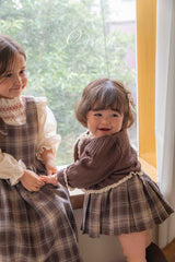 ［OREN］Noirjette check one-piece (kids)