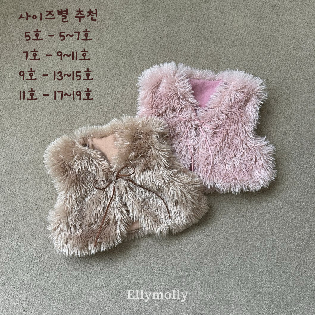 ［ELLY MOLLY］Fluffy vest