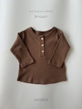 ［Aosta］Butter Button Tee