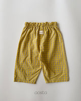 ［Aosta］Caramel Check Pants