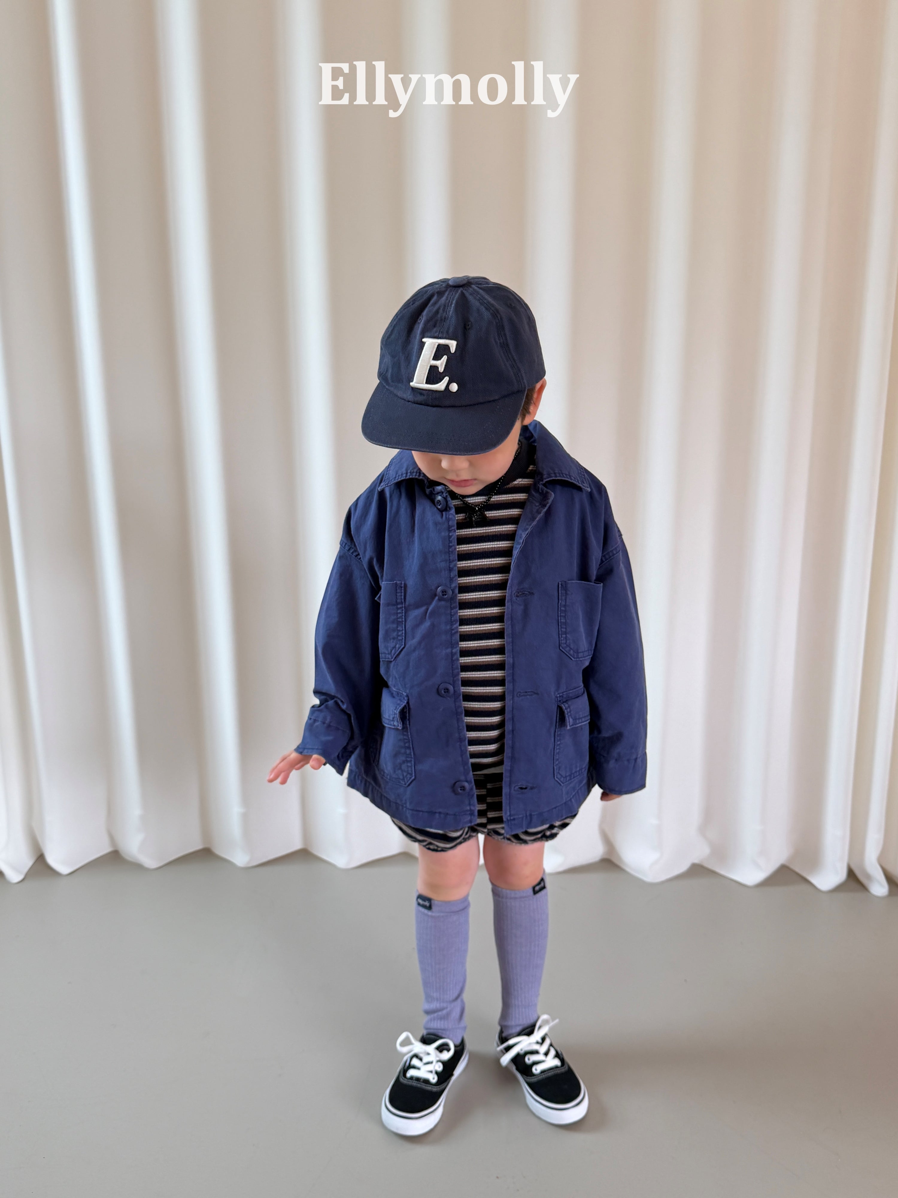 ［ELLY MOLLY］Deep tone utility jacket