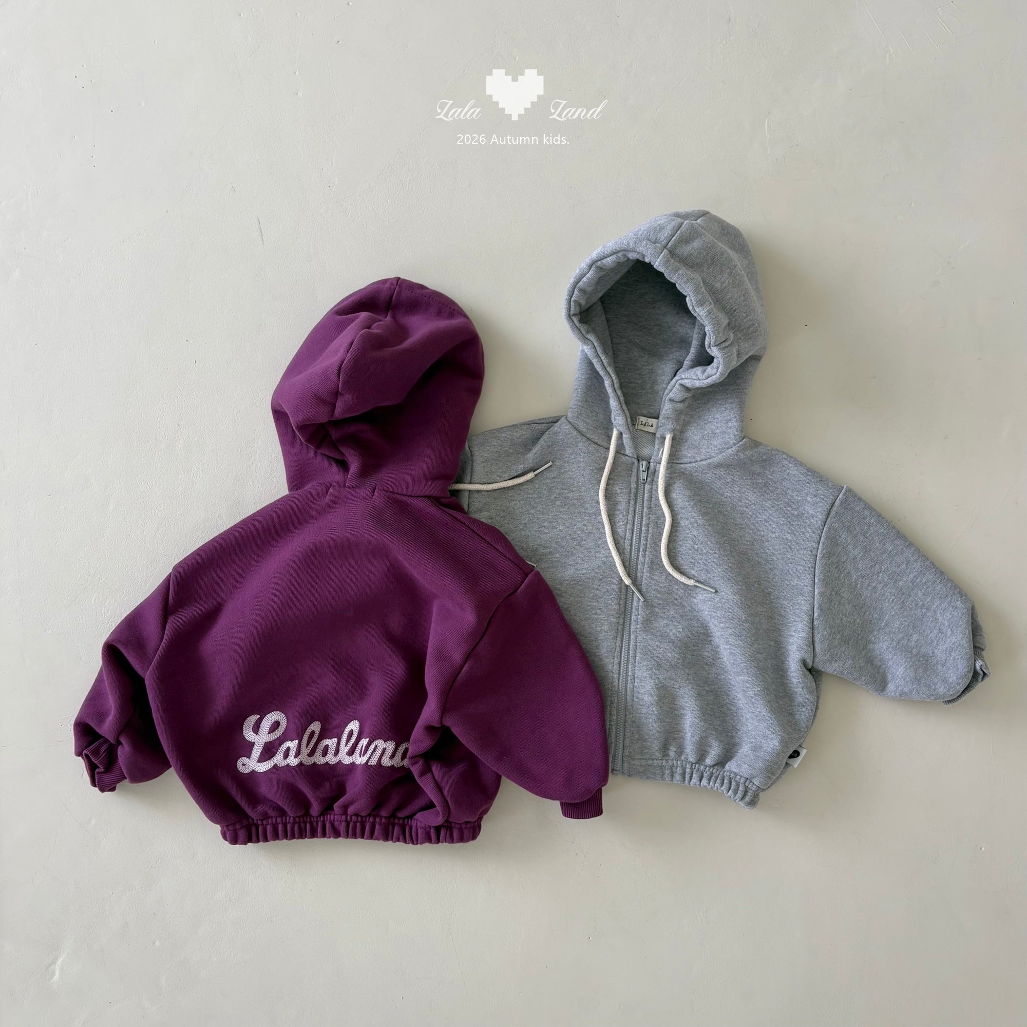［Lala land］Beans hood zip up