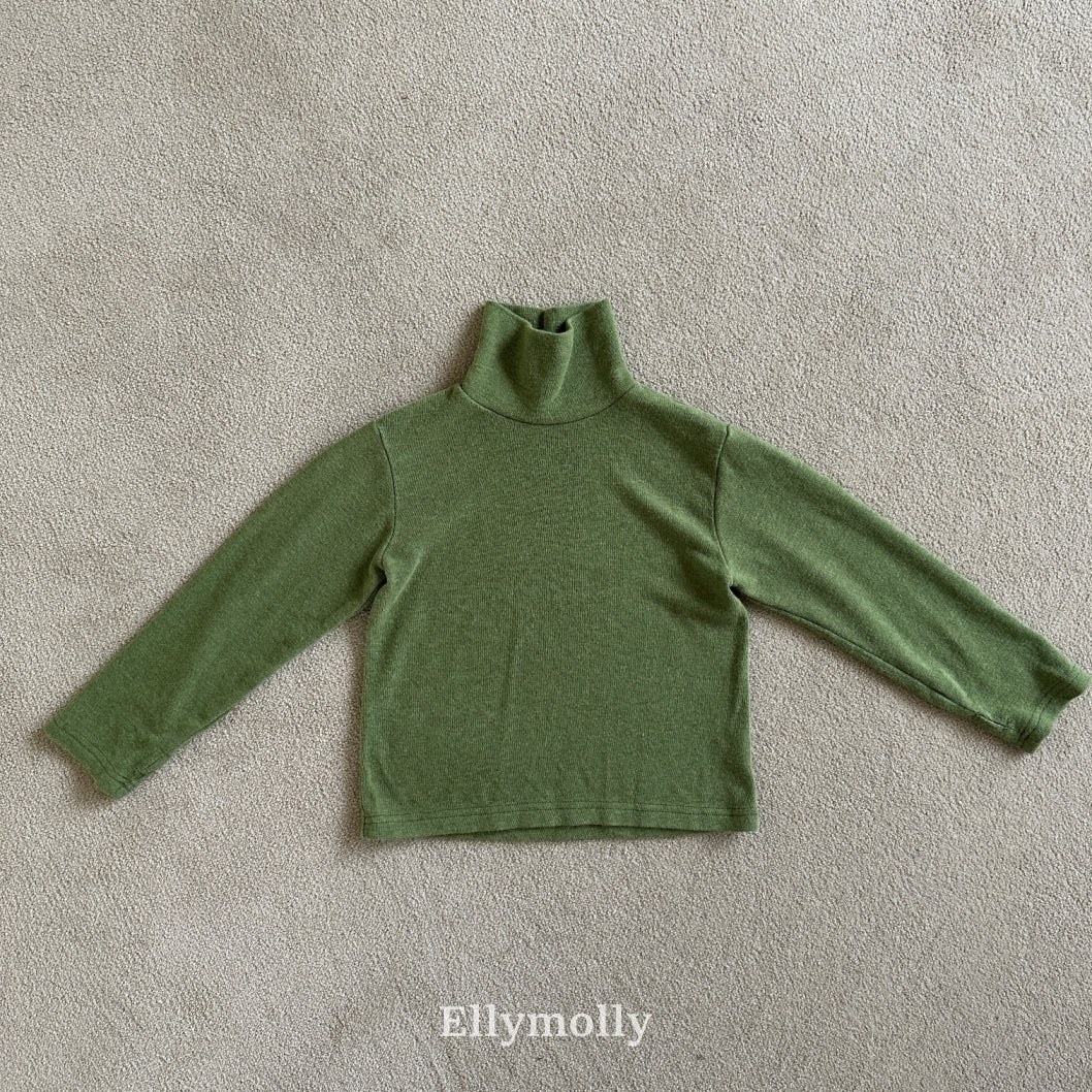 ［ELLY MOLLY］Snow warm turtleneck tee