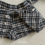 ［ELLY MOLLY］Miso check wrap pants