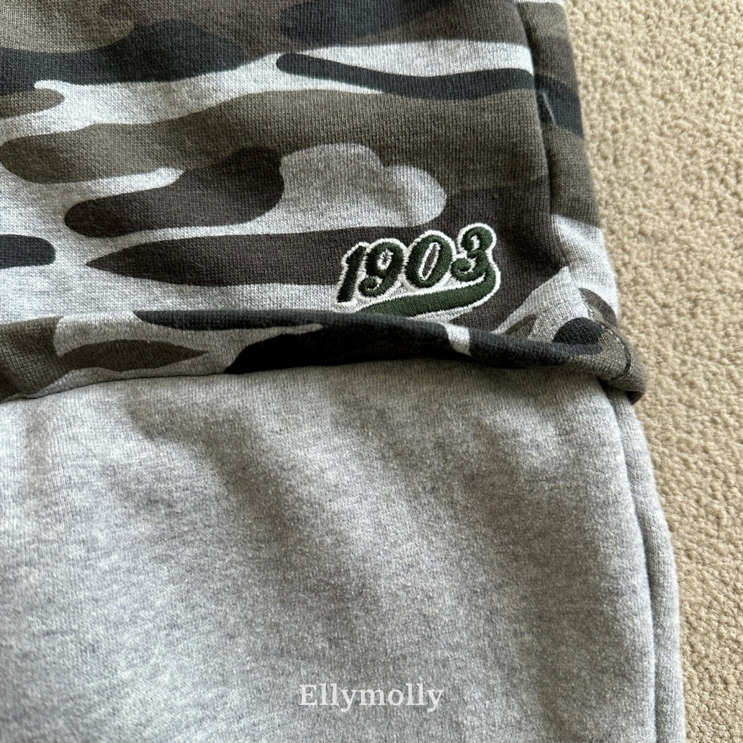 ［ELLY MOLLY］Soft warm camo pants