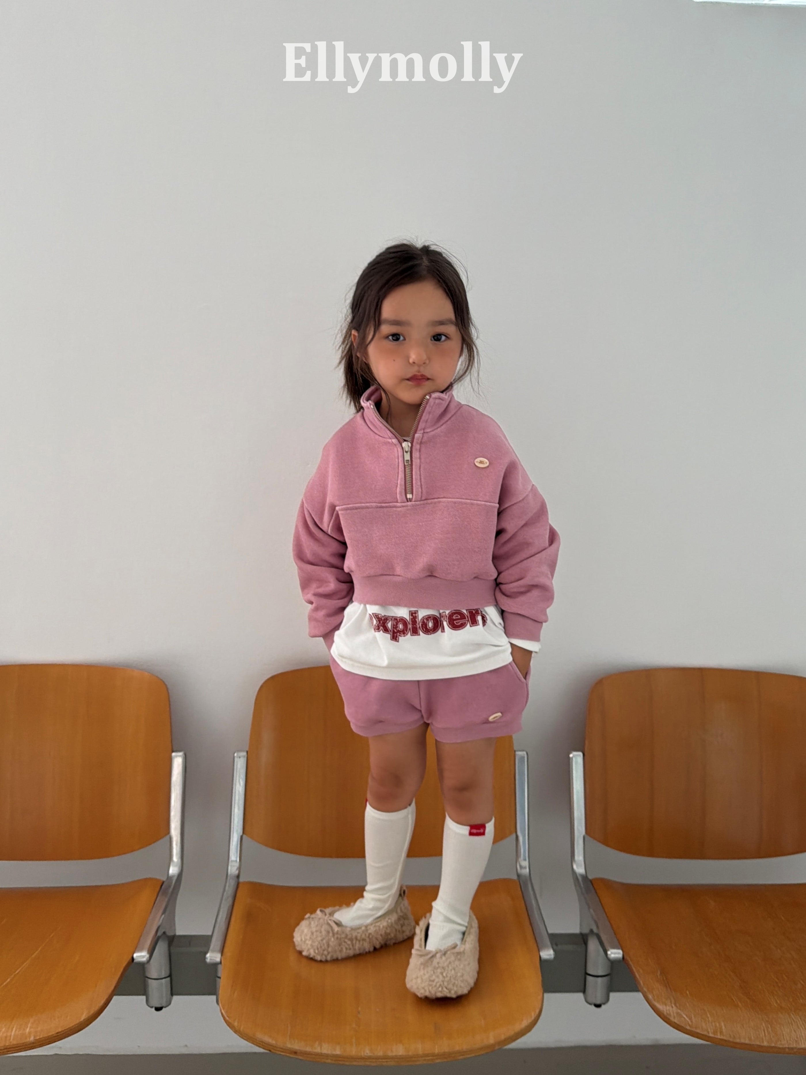 ［ELLY MOLLY］Arch pigment zip up