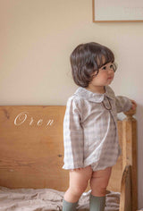 ［OREN］Leandre check rompers