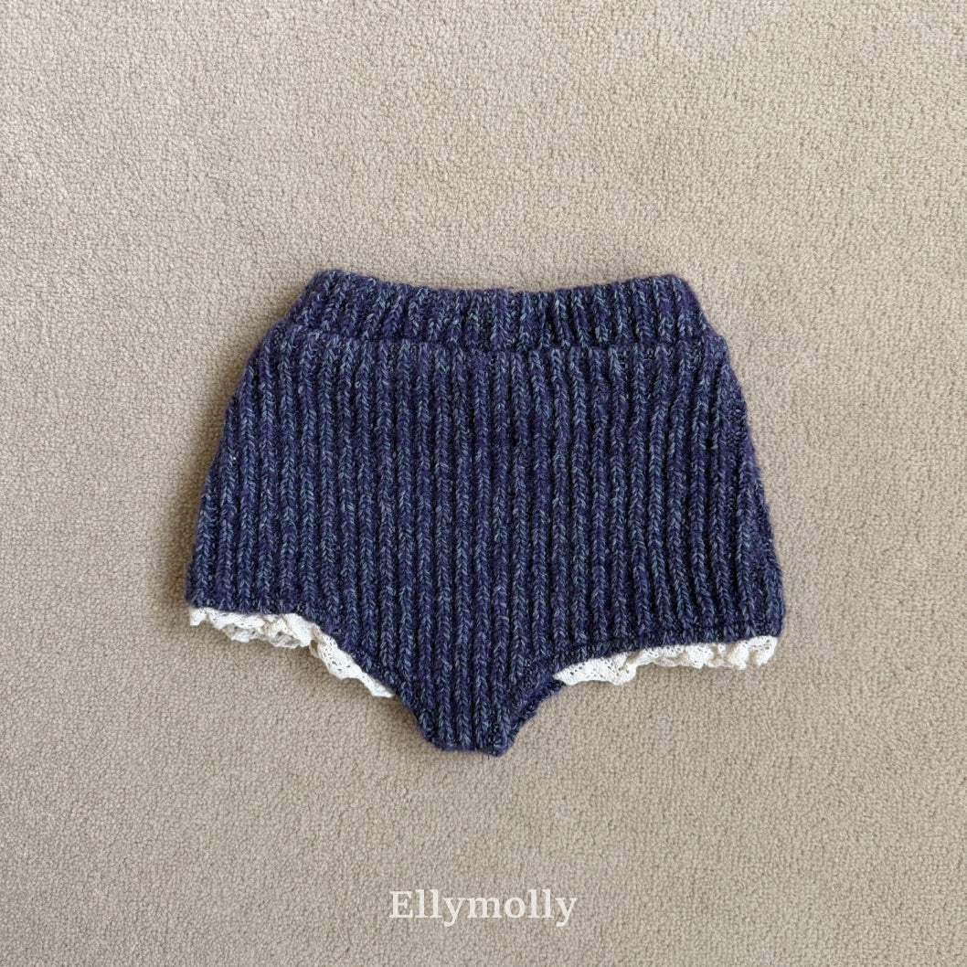 ［ELLY MOLLY］Muffin wool knit pants