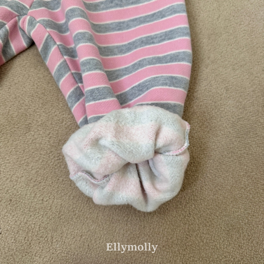 ［ELLY MOLLY］Gray heart jogger pants