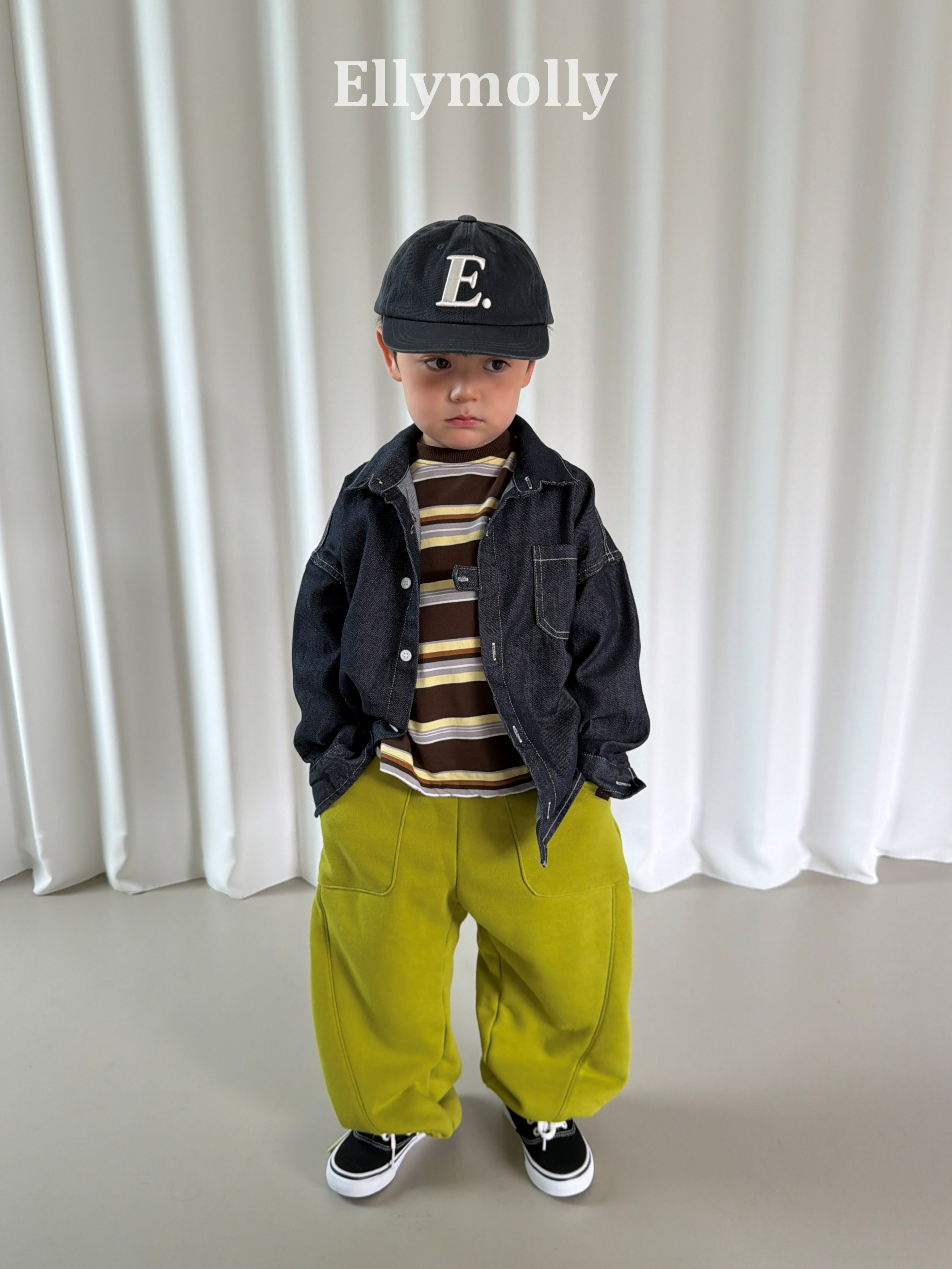 ［ELLY MOLLY］Campus layered tee