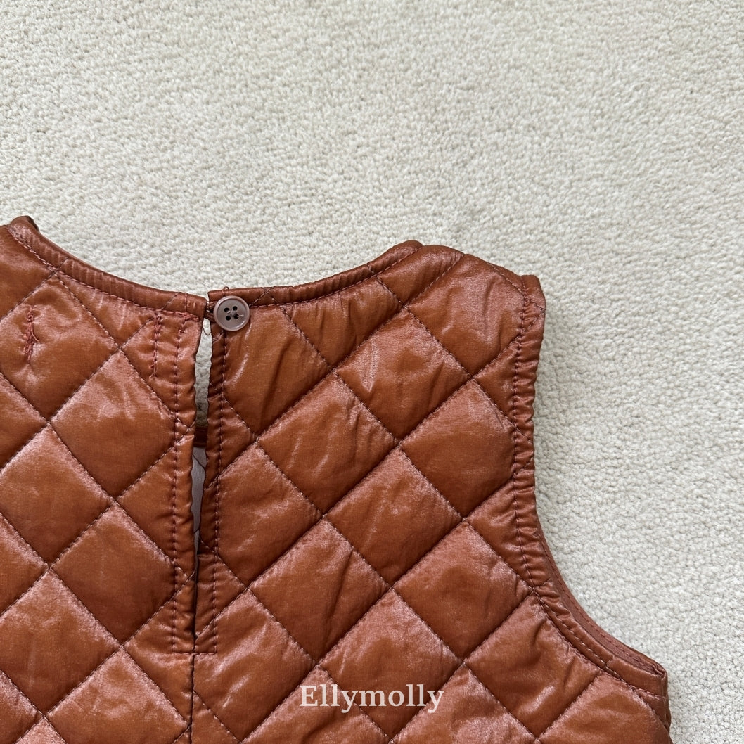 ［ELLY MOLLY］Twinkle quilting one-piece