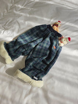 ［ELLY MOLLY］Teddy fur check pants