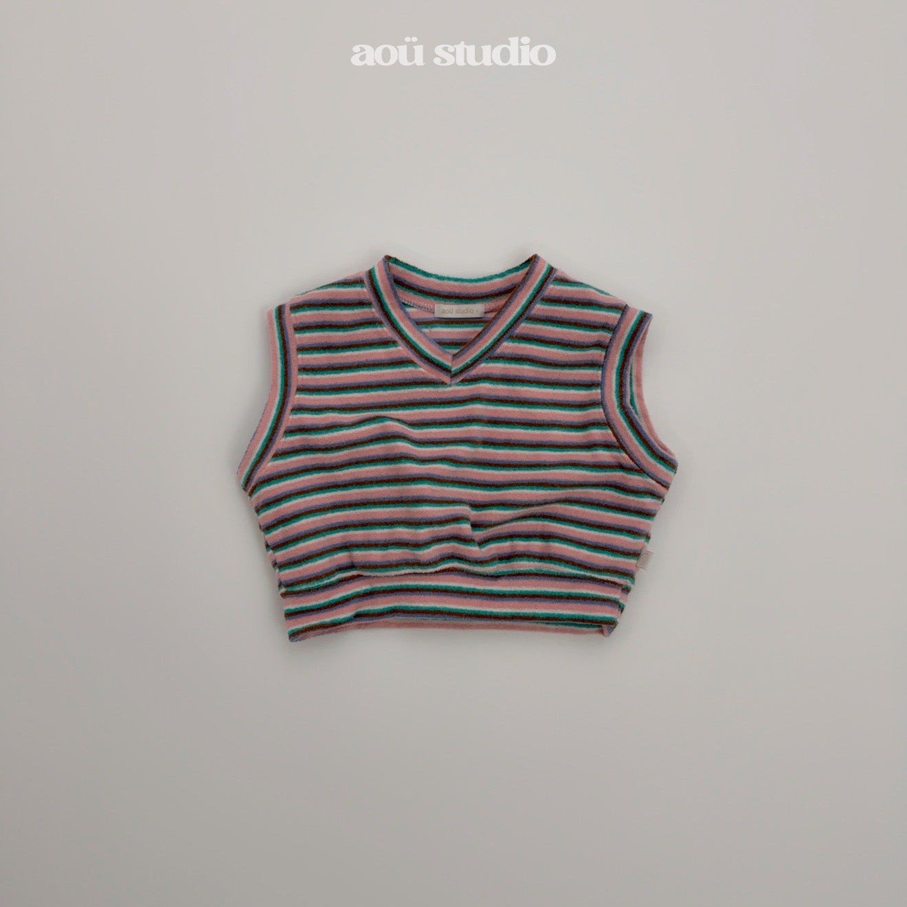 ［aou studio］Kiko stripe vest