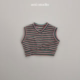 ［aou studio］Kiko stripe vest