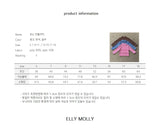 ［ELLY MOLLY］Mue stripe halfneck tee