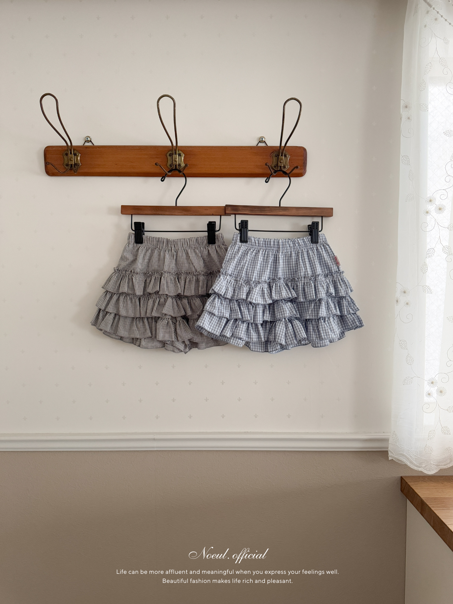 Lulu check cancan pants