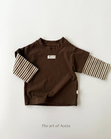 ［Aosta］Crayon Layered Tee