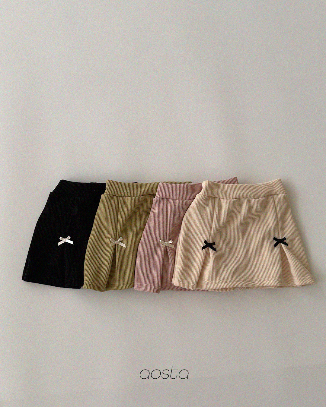 ［Aosta］Bibi Ribbon Skirt Pants
