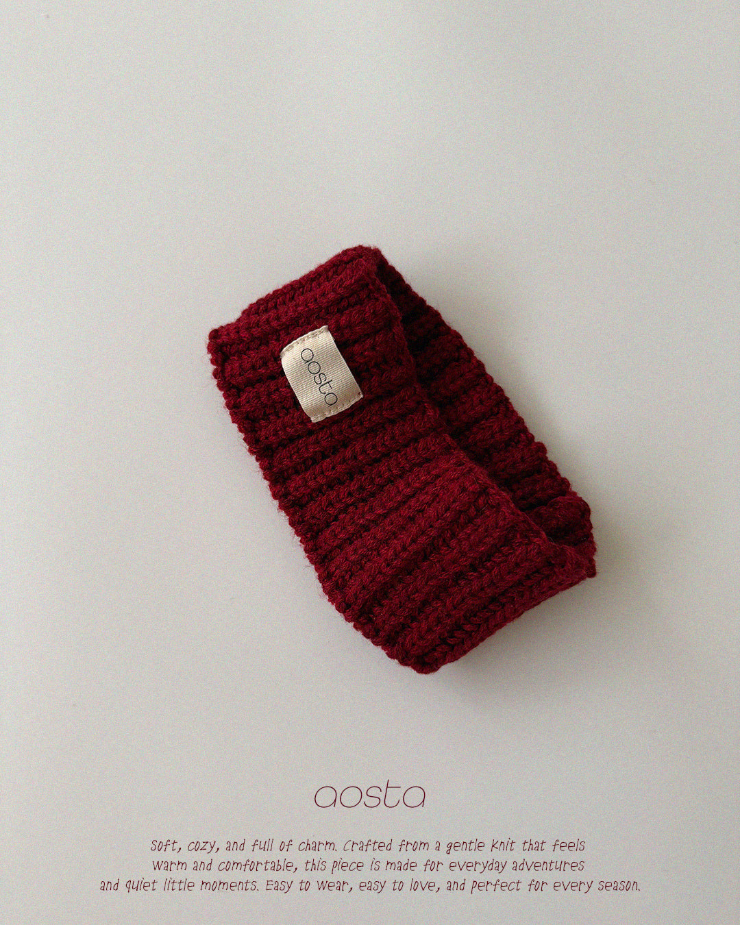 ［Aosta］Knit Cookie Headband