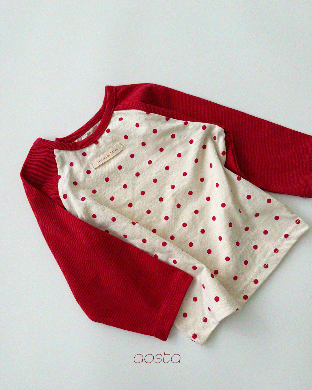 ［Aosta］Dot Raglan Tee