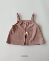 ［Aosta］Bibi Ribbon Vest