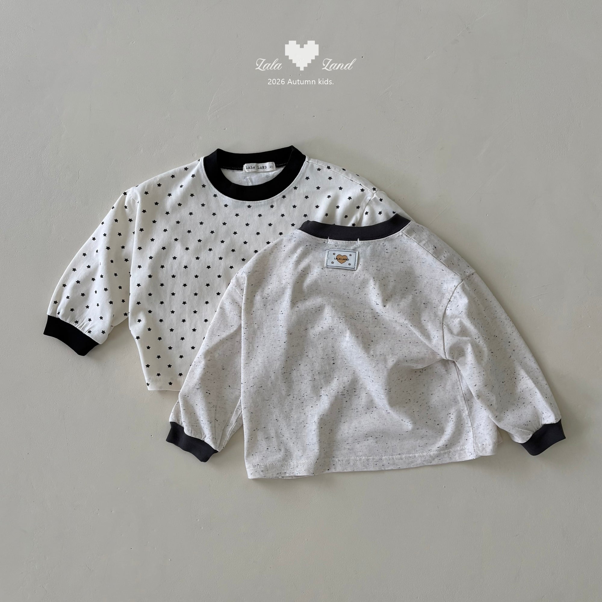 ［Lala land］Mix star tee