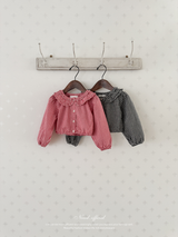 Bell check blouse
