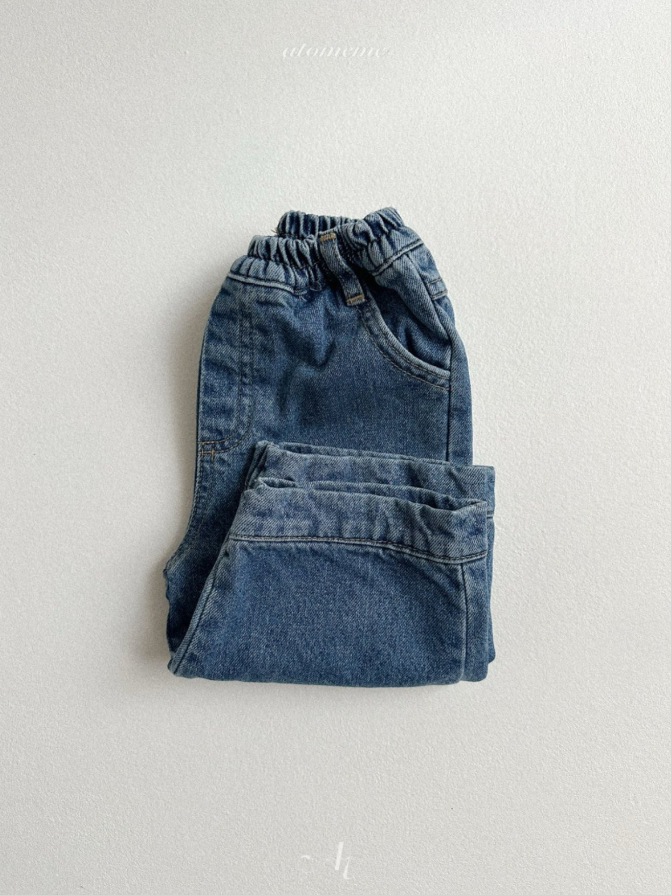[atomeme] Half Slit Denim