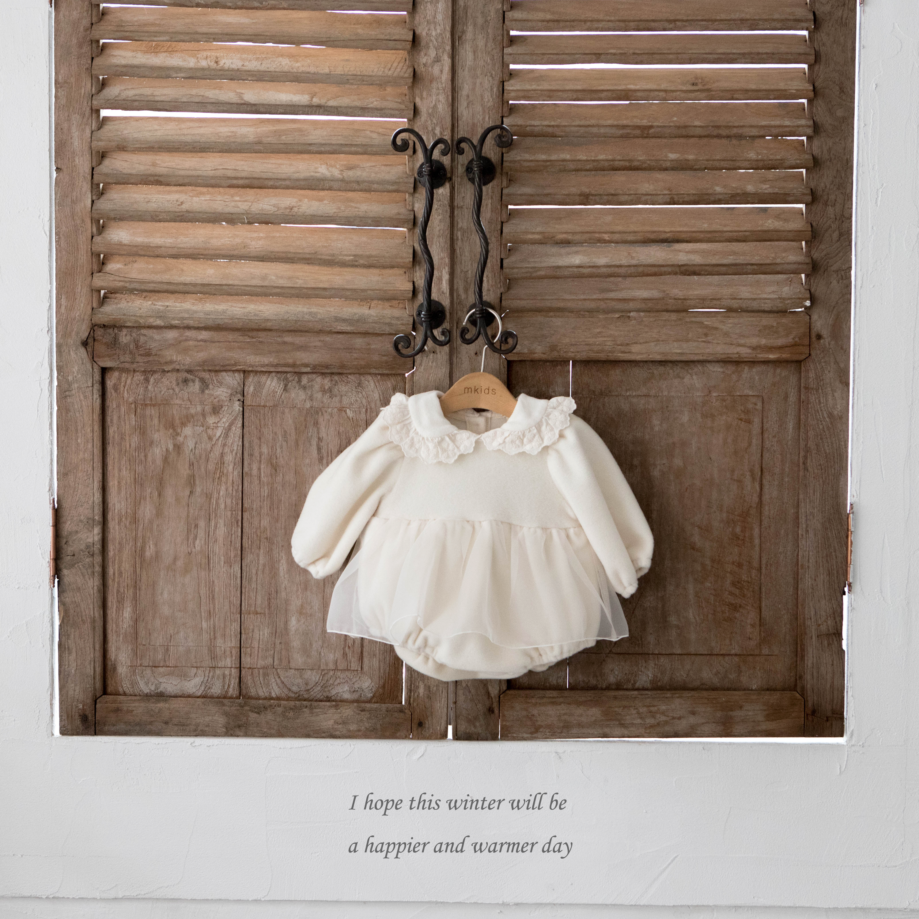 ［mkids］Pure fleece rompers