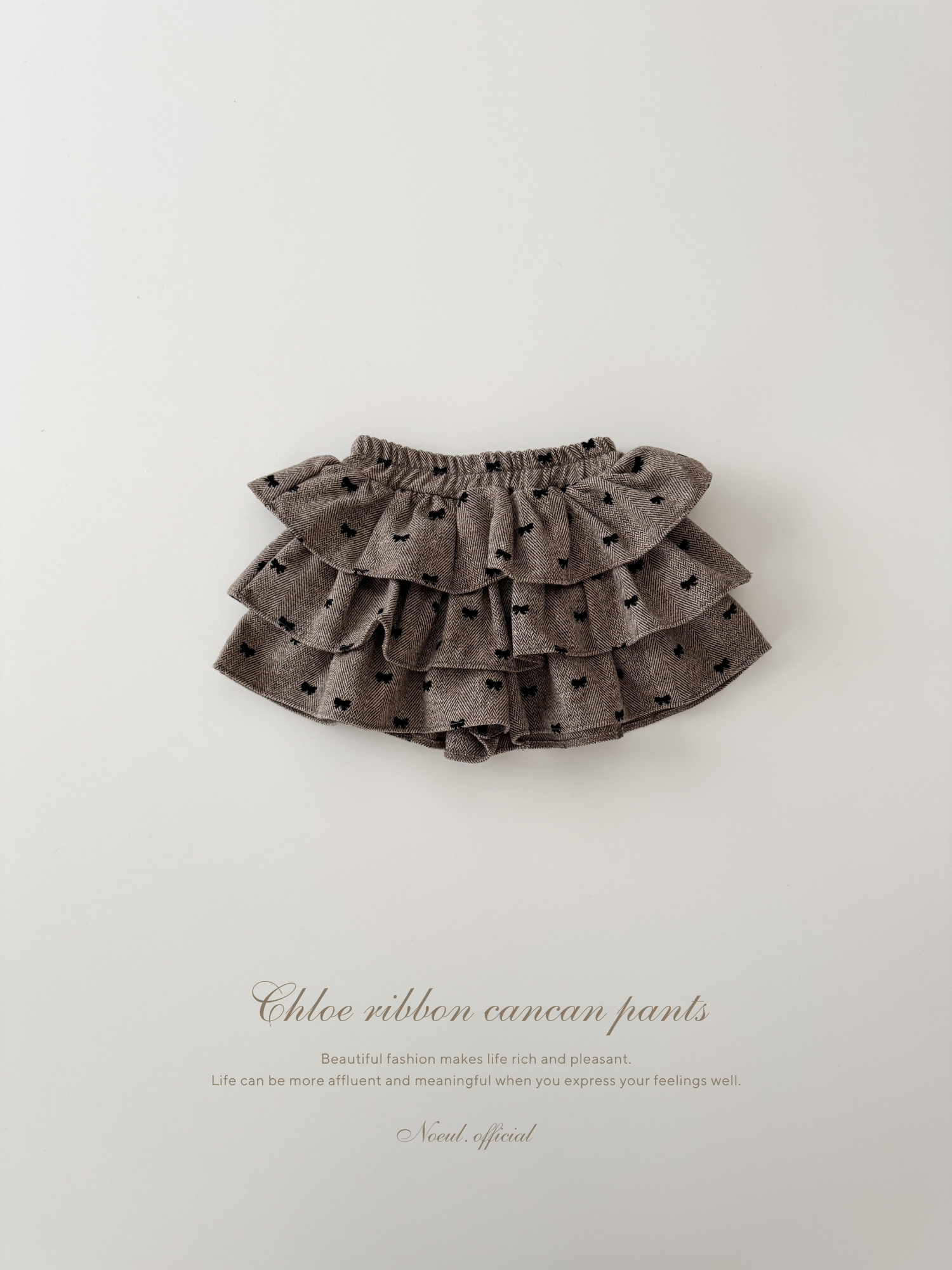 Chloe ribbon cancan pants